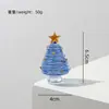 Presentes de Natal Artesanato de Vidro Esmaltado Zibo Enfeites Vidro Enrolado Seda Árvore de Natal Boshan Decoração de Mesa Presentes