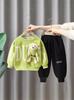 6151 Conjunto de Ropa de Otoño para Niños Pato Amarillo 2026 Nuevo Elegante Sudadera para Bebé Conjunto de Dos Piezas de Primavera y Otoño para Niños Moderno
