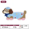 Parches Bordados de Perro Salchicha de Toalla en Stock, Parches Bordados de Gato y Perro de Dibujos Animados, Parches Decorativos para Accesorios de Ropa Transfronterizos