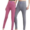 Pantalones Gruesos de Lana de Camello de Invierno 2025 con Forro Polar, Pantalones Térmicos Unisex, Alta Elasticidad, Resistentes al Frío, Pantalones Capa Base Autocalentables