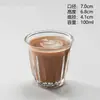 Xícara de Café Estilo Ins, Caneca Suja Retrô, Copo para Cold Brew, Copo de Vidro para Café Americano Gelado, Copo para Flat White, Copo para Latte