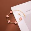 Yunyao Trébol de Cuatro Hojas Amazon Transfronterizo Más Vendido Pulsera de la Suerte Doble Cara 18K Pulsera de Moda Estilo Nuevo Lujo Ligero Exquisito