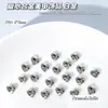Joias para Nail Art em Liga de Zinco Vazadas Diamante Estéreo Pérola Coração Formato de Coração de Pêssego Acessórios Decoração de Unhas Dourada e Prateada de Alta Qualidade