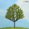 Modelo de mesa de arena musgo de árbol decoración de micropaisaje fondo árbol falso modelo de paisajismo de alta simulación abeto de frijol rojo árbol de Navidad