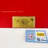 Crachás Corporativos Personalizados, Ouro Puro 999, Navegação Tranquila, Todos os Desejos se Realizam, Envelope Vermelho do Deus da Riqueza, Presente Empresarial, Lembrança