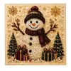 Série de Natal Pintura Decorada com Diamantes Artesanal DIY Arte Atmosfera de Festival de Natal Ornamento Criativo para Pendurar na Parede Ornamento