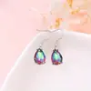 Brincos de pingente elegantes e brilhantes de moda requintada com personalidade, brincos criativos de gota d'água, versáteis, lembrança, presente