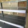 Accesorios para Estanterías de Supermercado Barandilla Frontal Estante Semicircular Barra de Riel Frontal Redonda Valla Barandilla Lateral Gris Blanco