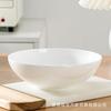 Louça de Jingdezhen Branca Pura Estilo Chinês Porcelana Óssea Tigela, Tigela Grande para Macarrão, Tigela de Salada, Tigela Rasa, Material Porcelana Óssea