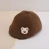 Gorra para Niños Primavera y Otoño Oso Pequeño Gorra Delantera Estilo Coreano Versátil Gorra de Pico de Pato Gorra de Béisbol para Niños y Niñas