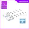Destaque 257 quadrado 2*5*7mm cabelo branco Transparente Branco pés longos Lâmpada LED Luz Branca diodo emissor de luz