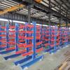 Estantes voladizos de una y doble cara, estantes de material tubular de placa de construcción, estantes para tubos, estantes de almacenamiento para almacén de estructura de acero al por mayor