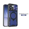 Funda para teléfono OPPO Reno15 ProMax con soporte giratorio y protección anticaídas con cubierta deslizante para lente