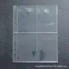 Álbum de Tarjetas Pequeñas A5 con Páginas Interiores de 4 Compartimentos y 6 Agujeros para Inserciones de Hojas Sueltas, Páginas Interiores de Álbum de Fotos para Tarjetas Pequeñas, Álbum Polaroid