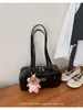 Bolsa de Axila com Padrão de Lichia Super Popular Coreana para Mulheres 2026 Nova Tendência Moda Maleta de Alto Padrão Bolsa Tote de Grande Capacidade