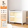 Estantería de acero con puertas, librero, estante de almacenamiento multicapa para niños, gabinete de almacenamiento para sala de estar, gabinete de almacenamiento a prueba de polvo de hierro forjado montado en la pared