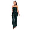 Ropa de Mujer de Comercio Exterior Jumpsuit sin Mangas con Lentejuelas y Espalda Descubierta con Cinta Top Tubo Transfronterizo Sexy Jumpsuit Ropa de Mujer al por Mayor