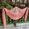 Decoración de Boda Estilo Coreano Tela Elástica de Seda de Leche Color Café con Leche Cortina Tela de Fondo para Techo de Boda 1.6m de Ancho