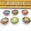Estilo Étnico Vintage Esmalte Artesanal Gotejamento de Óleo Joias DIY Pulseira de Contas Budistas Colar com Contas Espaçadoras de Nuvem e Acessórios de Caractere de Longevidade