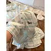Pijama Longo com Estampa de Cachorro Listrado Estilo Preguiçoso para Mulheres, Novo Estilo Primavera 2026, Conjunto Casual de Shorts para Loungewear