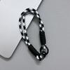 Cordón para teléfono móvil, parche fijo para muñeca, cadena para teléfono móvil, cuerda trenzada de color contrastante, cordón corto para funda de móvil, portátil