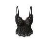 Top Camisola de Renda Espinha de Peixe Macia para Mulheres ZD002 com Bojos Costas Bonitas Sexy Sem Alças para Usar por Dentro ou por Fora