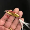 Wanya plato de hierro pequeño anzuelo de pesca señuelo artificial equipo de pesca plato de hierro Luya señuelo metálico señuelo de plomo pesca imitación sistema japonés