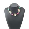 Collar con Colgante y Pendientes de Metal Estilo Transfronterizo Plumeria, Moda Vintage Exquisitos Accesorios de Lujo Ligero de Gama Alta para Mujer