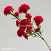 Simulação Cravo Seda Borda Macia Pétalas Fibras Macias Dianthus Colocação em Móveis Dia das Mães Decoração de Casamento Flor Artificial Materiais