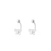 Pendientes de botón de filigrana de mariposa de plata de ley 999 para mujer, Pendientes de diseño exclusivo con cierre de rosca, Cuidado de los oídos de moda, Dormir sin quitárselos