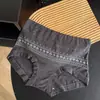 Pantalillas de algodón antibacterianas para mujer con diseño Fair Isle, entrepierna extendida y ensanchada, tacto suave y cómodo, bragas para mujer