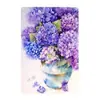 Retro americano planta de flor de hortênsia conhecimento de flores pintura em lata comércio exterior transfronteiriço bar sala de estar jardinagem pátio pintura decorativa