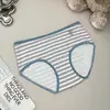 Ropa interior nueva de algodón estampada, entrepierna de algodón puro para mujer, entrepierna antibacteriana, hipoalergénica y transpirable, calzones tipo triángulo para mujer al por mayor