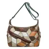 Nova Bolsa de Maternidade Feminina Grande Capacidade Costura Trabalho Deslocamento Couro Macio Múltiplos Bolsos Bolsa Feminina Bolsa de Ombro Bolsa de Ombro Retrô