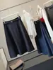 Saia de Conjunto Feminino Vintage de Alto Padrão, Comprimento Médio, Nova Outono 2026, Cintura Alta, Emagrecedora, Elegante para o Trabalho, Saia Evasê