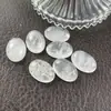 Anillo Denier Ovalado de Cristal Natural Personalizado por el Fabricante Superficie Anillo Cristal Blanco de Alta Calidad Parche Redondo de Cristal Piedra Desnuda Hecho a Mano DIY