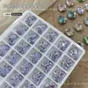 Ovo de Pombo de Cristal Empilhável Decorações para Nail Art Ultra Brilhante Oval Explosivo Pedras de Strass Empilháveis para Nail Art