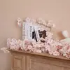 Vinha de Flor de Cerejeira Decoração de Teto Interno Flor de Vinha Flores Artificiais de Plástico para Decoração de Casamento Cobertura de Tubo de Ar Condicionado