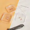 Caja de Almacenamiento de Cristal para Pulseras de Uñas, Organizador de Escritorio para Uñas, Caja Transparente a Prueba de Polvo para Joyas y Coleccionables, Caja para Collares