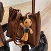 Bolsa de Grande Capacidade para Mulheres, Versátil de Outono 2026 Nova Moda Bolsa de Ombro Transversal, Bolsa Tote Estilosa e Texturizada para Aula e Deslocamento