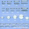 Stock Listo del Fabricante Cabeza de Bloqueo de Metal Pasador de 2 cm 32 cm Plata Agujero Doble Pin Blanco K Pin de Calabaza