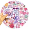 50 piezas de pegatinas decorativas láser pastel para decoración DIY de teléfono, laptop, equipaje, vaso de agua, guitarra