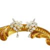 Pendientes de Flor Perla Zirconia Dulces y Exquisitos, Femeninos, Ligeros, Lujosos, de Alta Gama, Inteligentes, de Hada y Versátiles