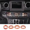 Para JL Wrangler/JT Gladiator Decorações para Interruptor de Ar Condicionado/Farol * 4 A para 18 Anos