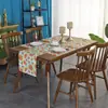 Bandera de Mesa Navideña Estampada Transfronteriza Bandera Larga de Mesa de Gama Alta Americana Impermeable, a Prueba de Aceite y Antiincrustante Bandera de Servilleta de Mesa Dropshipping