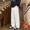 Pantalones Deportivos Rectos de Patchwork Sencillos de Marca de Moda Otoño/Invierno 2026 para Hombre, Nuevos Pantalones Deportivos Casuales Versátiles Holgados a la Moda