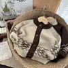 Abrigo de Otoño para Niños 2026 Estilo Nuevo Suéter para Niños Cárdigan de Punto Top de Otoño Estilo Coreano para Niñas