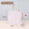 Bolso de mano núcleo bolsa de lino logotipo personalizado lino ecológico lonchera bento bolsa con hebilla yute bolsa de regalo versión horizontal