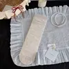 Meias Femininas de Algodão Respirável Finas Sem Costura Meia-Perna Estilo Corte Floral Vintage Vazado Primavera e Verão