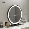 Espejo de Maquillaje con Luces LED, Espejo de Tocador de Escritorio, Espejo Grande para Dormitorio, Giratorio, Lujo Ligero, Espejo de Belleza de Gama Alta